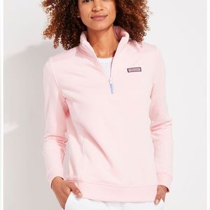 NWT Vineyard Vines Women’s Shep Shirt Pink Quarter Zip